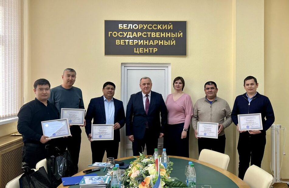 Belarus Davlat veterinariya markazida Oʻzbekiston Respublikasi Veterinariya dori-darmonlari va mahsulotlarini sinovdan oʻtkazish  Davlat ilmiy nazorat markazi delegatsiyasi bilan ishchi uchrashuv boʻlib oʻtdi.